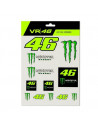 Kit autocollant stickers Valentino Rossi  VR46 Monster Energy avec la griffe .