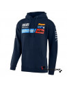 Sweat à capuche KTM Troy Lee Design bleu marine . Logo des sponsors floqués sur le torse