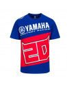 Tee shirt Yamaha Fabio Quartararo bleu et rouge face avant