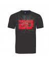 T-shirt Fabio Quartararo Cyber 20 pour homme , noir et rouge . 2233801