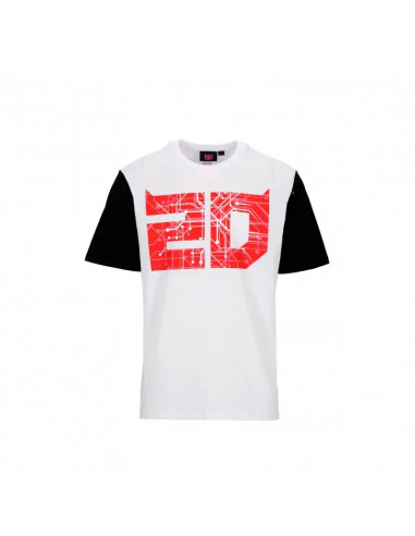 T-shirt Fabio Quartararo Cyber 20 pour homme blanc fq20