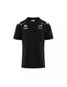 T-shirt Alpine F1 Team Kappa noir homme 2022 vue de face
