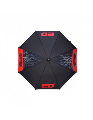 Parapluie Fabio Quartararo El Diablo noir et rouge