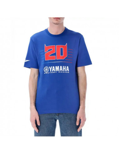 T-shirt Yamaha Fabio Quartararo bleu homme 2023 à manches courtes FQ20 2333902