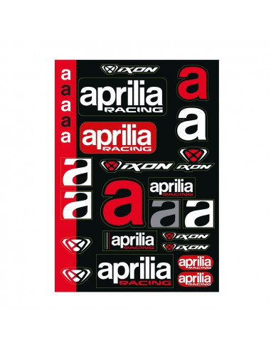 Planche d'autocollants stickers Aprilia MotoGP Ixon 2023