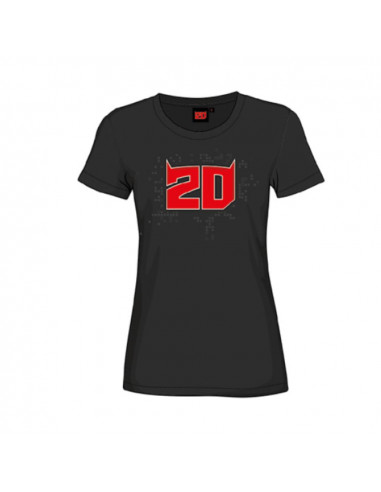T-shirt pour femme Fabio Quartararo 20 noir 2023 FQ20