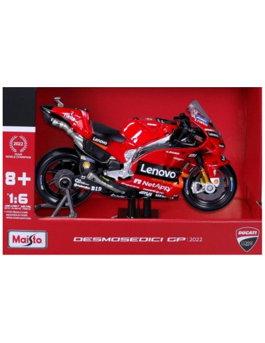 Maquette Ducati Desmocedici Francesco Bagnaia rouge echelle 1/6eme MAI32229