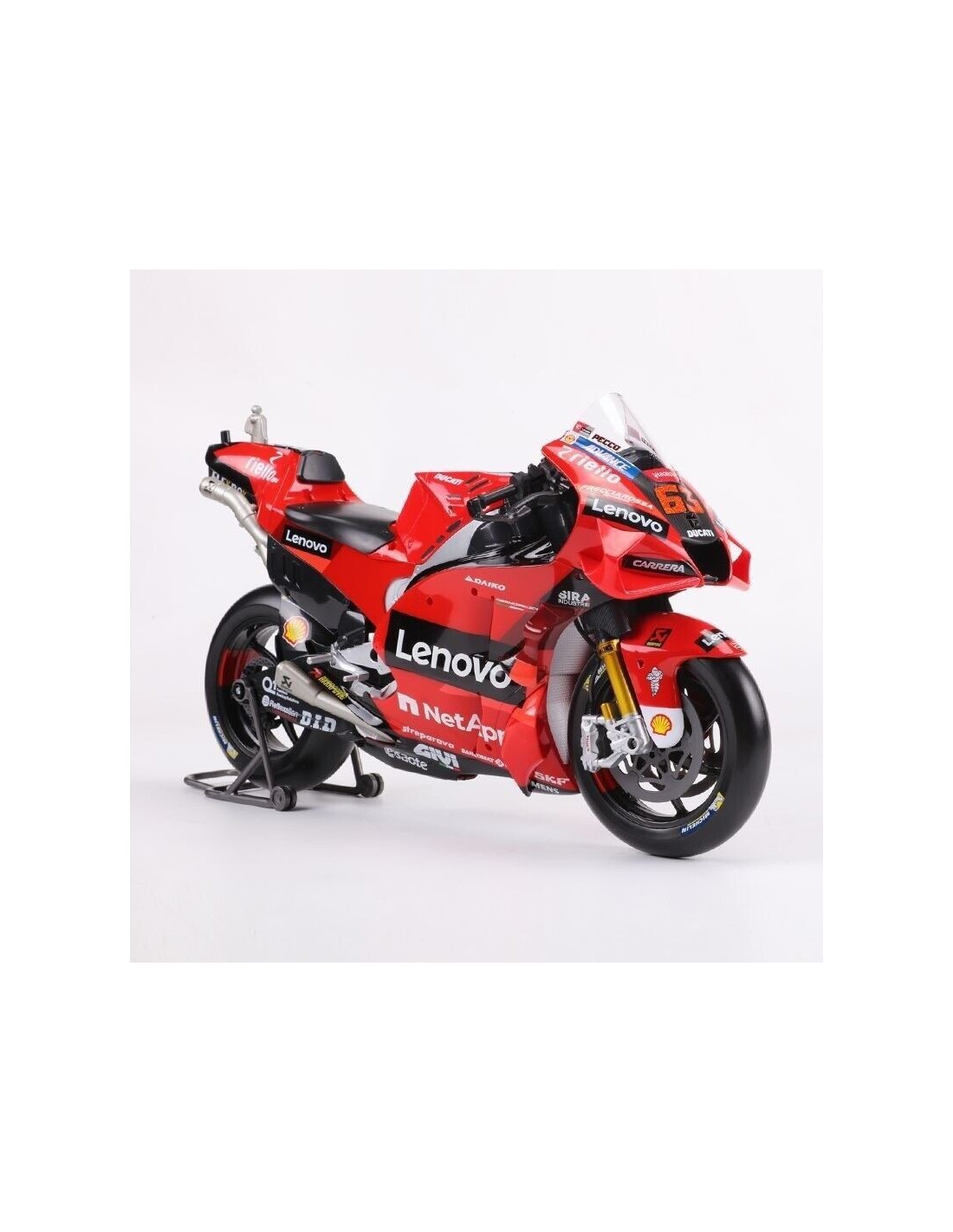 maisto - Maquette moto 1/18 Ducati Lenovo Team 2021 - Francesco Bagnaia